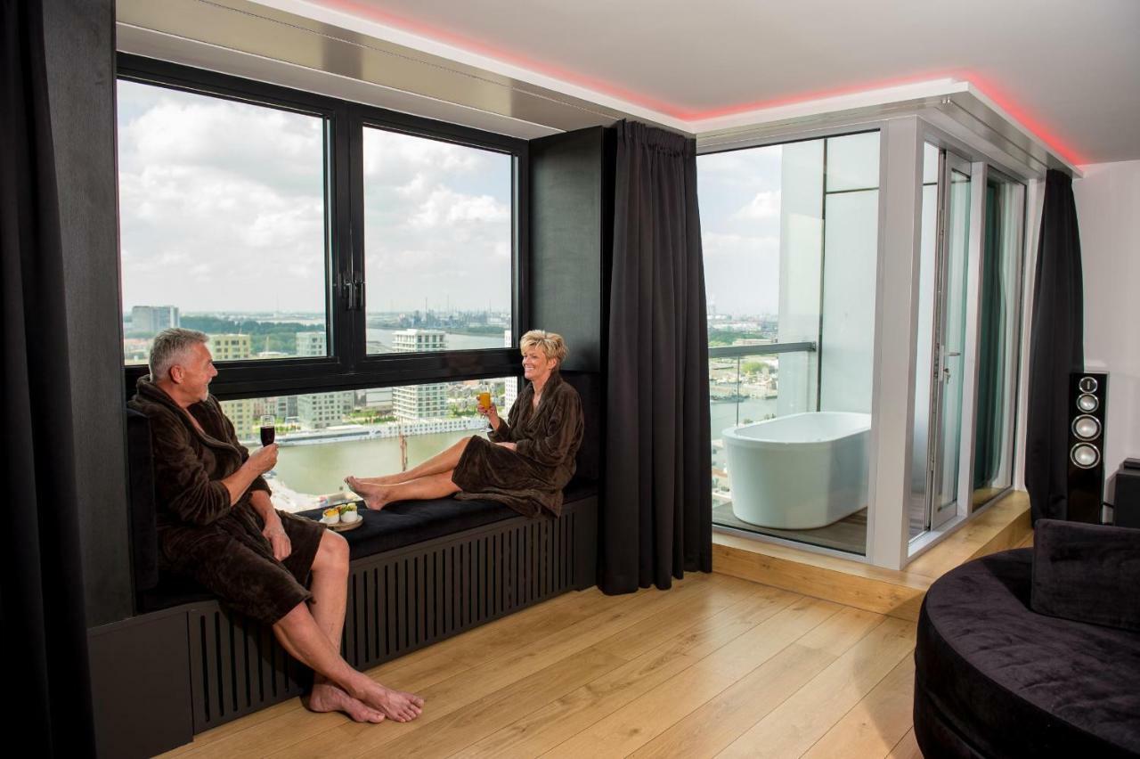 Apartamento SkyNooz-exclusive privé wellness penthouse Amberes Exterior foto