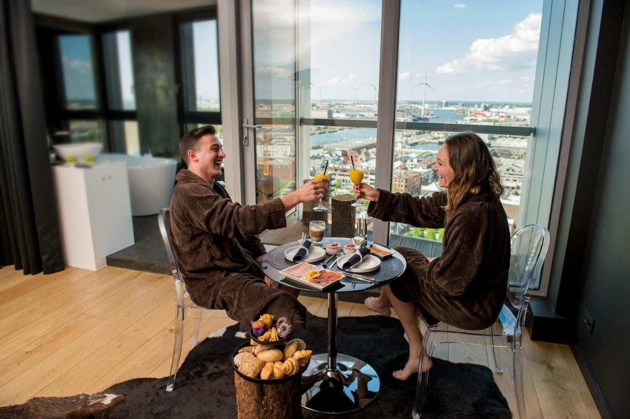 Apartamento SkyNooz-exclusive privé wellness penthouse Amberes Exterior foto